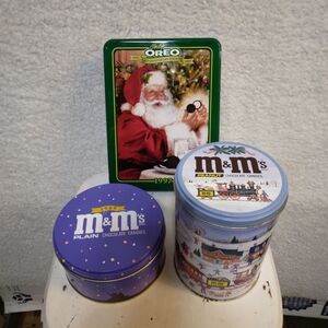 Vintage M&M /Oreo Decorative Tins